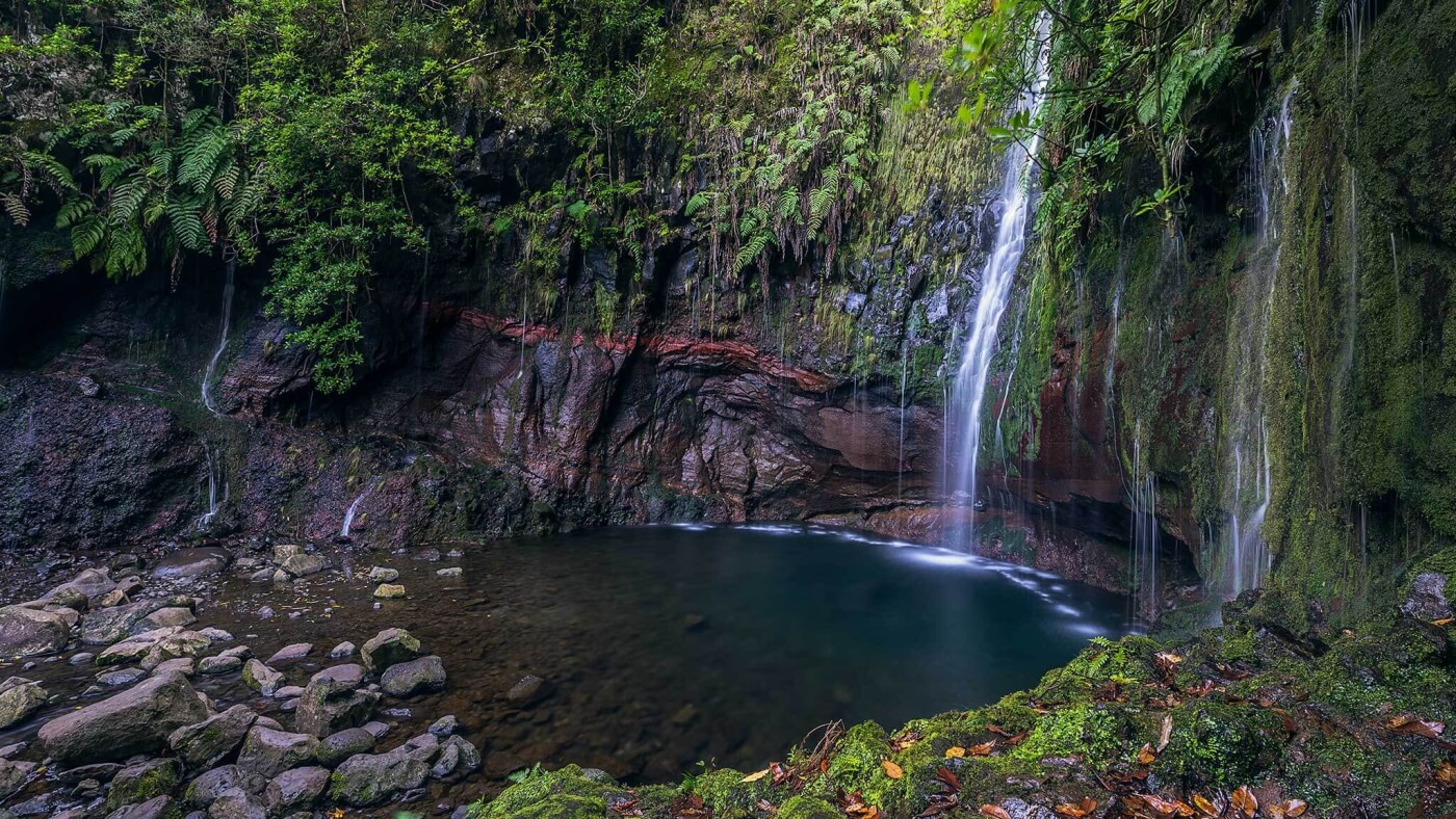 Levada des 25 Fontes dans le secteur de Rabaçal à Madère