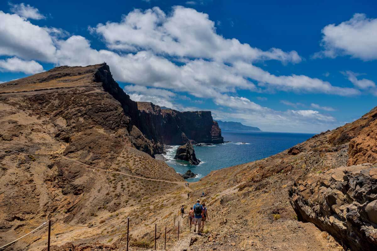 Sentier côtier de Ponta de São Lourenço dans l’est de Madère